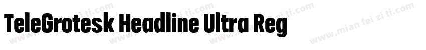 TeleGrotesk Headline Ultra Regular字体转换
